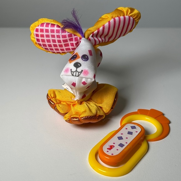 Vintage 1989 Fisher Price Smooshees #7302 Scooter Dog Clip-On Smuggler (B9) - Picture 1 of 8